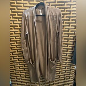 ZENANA mushroom brown cardigan sweater women’s 1x